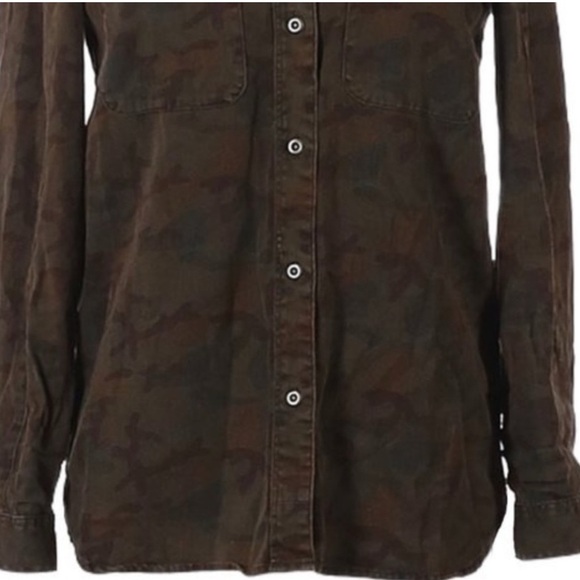 Madewell Camo Tomboy 100% Cotton Button Down Work Shirt Size XS. Q - Picture 7 of 11